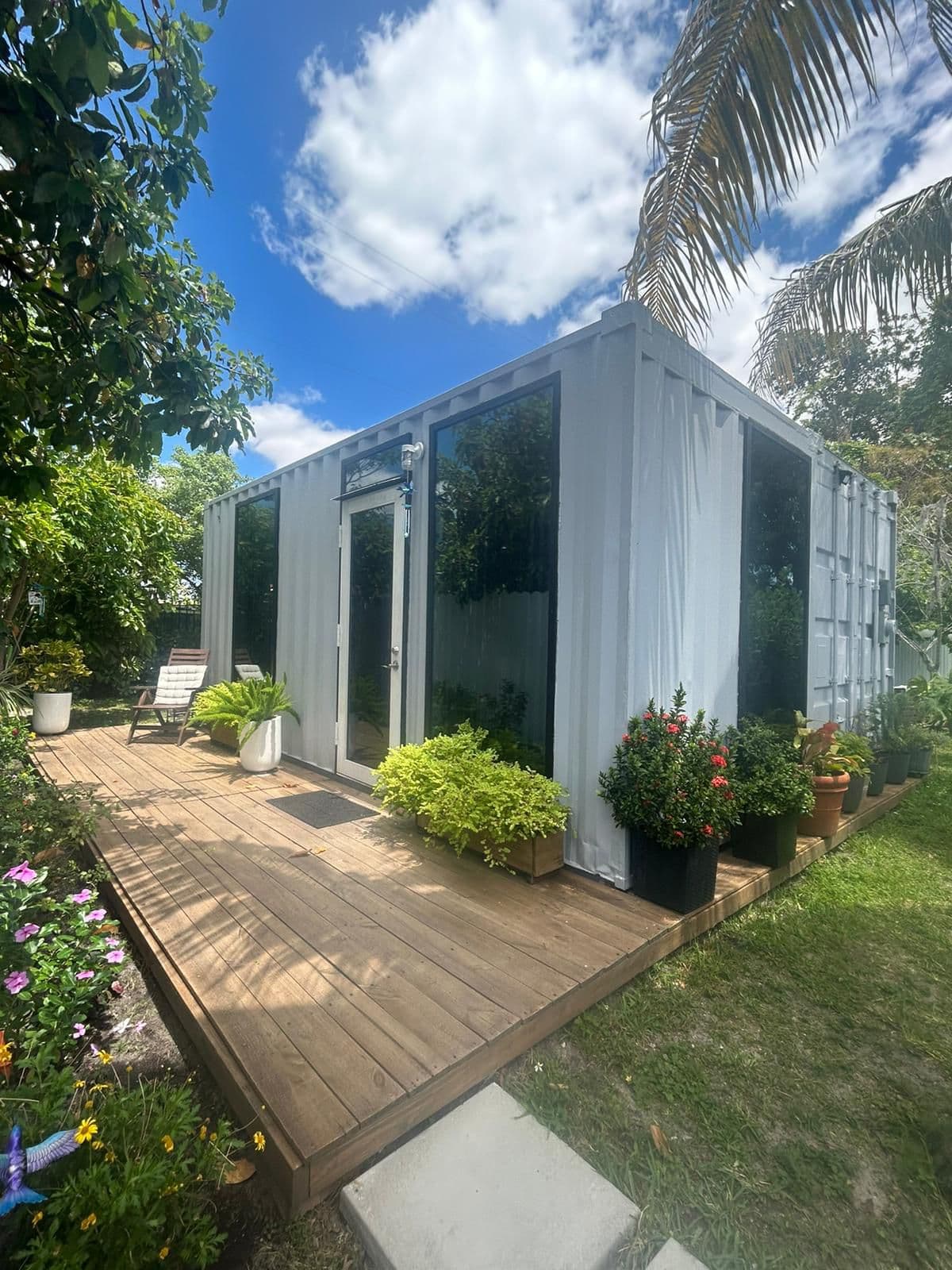 Backyard container studio